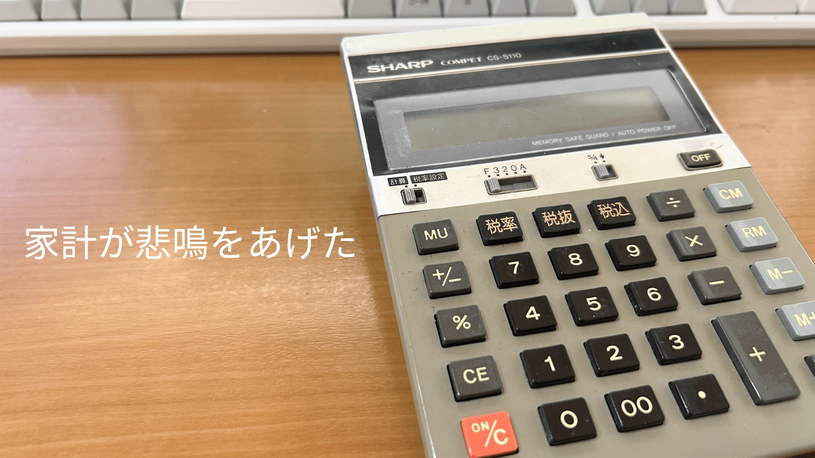 家計場悲鳴を上げた
